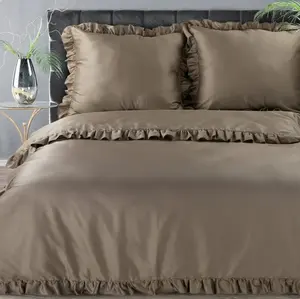 Комплект постельного белья Satin REINA24A 220x200 см, 3 предмета: с 2 наволочками 70x80 см KAW Eurofirany