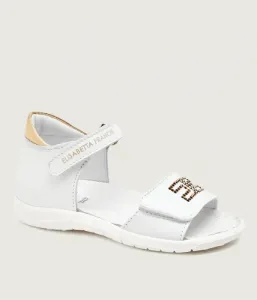 Кожаные сандалии Elisabetta Franchi, белый