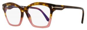 Женские квадратные очки Tom Ford TF5965B 055 Havana/Pink 53mm