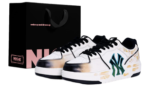 MLB Кроссовки для скейтбординга Unisex Gold с низким верхом, усиленной подошвой и износостойкой конструкцией