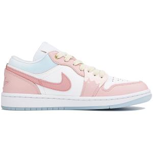 Баскетбольные кроссовки Air 1 Vintage женские с низким верхом, белый / розовый Jordan