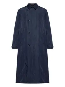 Тренч со сборками Giorgio Armani, синий