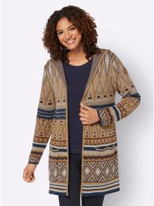 Длинный кардиган цвета верблюжьей шерсти и темно-синего цвета WITT WEIDEN