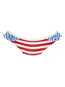 Бикини Hello Kitty в полоску с оборками из коллаборации с Sanrio Monnalisa, белый