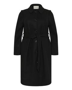 Пальто межсезонное KAFFE CURVE Julian, черный