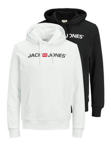 Толстовка Jack & Jones, черный/белый