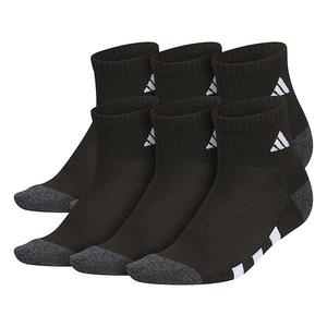 Мальчиковые спортивные амортизирующие носки 6-pack quarter Adidas, Black