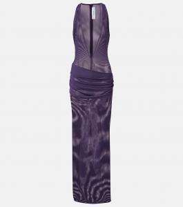 Прозрачное платье Alex Perry, Grape