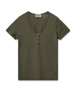 Простая футболка, топ цвета жженого оливкового дерева Mos Mosh, зеленый