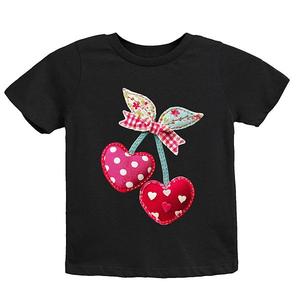 Футболка с принтом в стиле пэчворк cherry hearts The Juniper Shop, Black