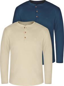 Normani Рубашка 2 x Funktionsunterhemd Langarm Shirt Skiunterwäsche für Damen in Orange