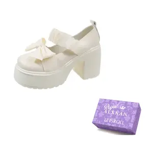 Alxnan Женские туфли Мэри Джейн экрю, цвет Ecru