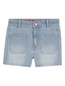 Джинсовые шорты с накладными карманами HUGO KIDS, белый