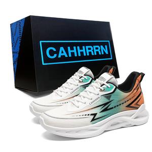 CAHHRRN Дышащие низкие беговые кроссовки мужские бело-голубые, цвет White Blue