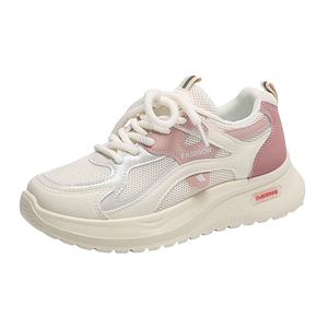 Shiozawa Антискользящие и износостойкие дышащие низкие массивные кроссовки женские - розовые, цвет Pink