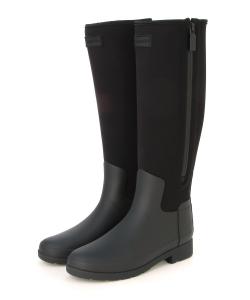 (W) Женские элегантные высокие неопреновые сапоги на молнии