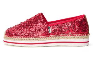 Эспадрильи с пайетками Joy&Mario, красный