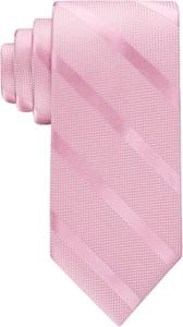 Мужской классический галстук Tommy Hilfiger в однотонную текстурированную полоску, Light Rose