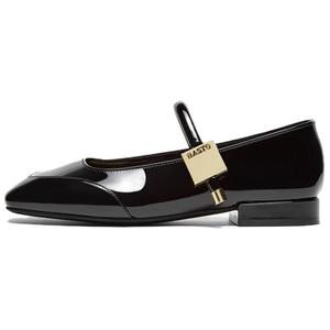 BASTO Туфли Мэри Джейн на массивном каблуке, черные, цвет Black