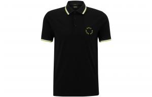 Футболка поло мужская черная HUGO BOSS