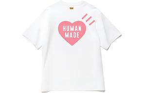 Футболка унисекс розовая с сердцем HUMAN MADE