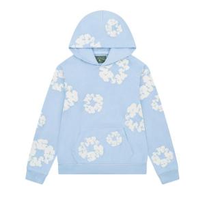Толстовка Denim Tears The Cotton Wreath Sweatshirt 'Powder Blue', синий