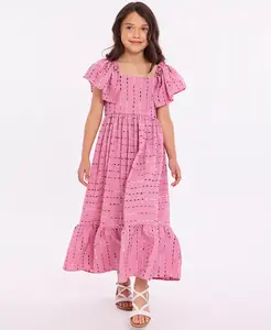 Платье миди Big Girls Slub Bonnie Jean, розовый