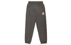 Вязаные спортивные брюки женские Угольно-серые MLB