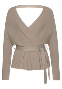 Свитер LASCANA Strick, бежевый