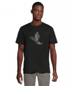 Футболка Icebreaker Merino 150 Tech Lite Short Sleeve Tee Skiing Yeti, черный