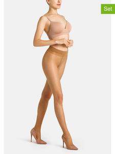 Camano Комплект из 4 штук: колготки светло-коричневого цвета - 20 ден