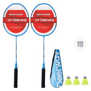 DEERWAY Бадминтонная ракетка YMQP 15 Iron Alloy, контроль, универсальная, для защиты, продвинутый уровень, унисекс, 3U/G5, Blue
