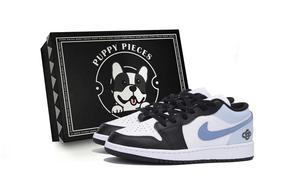 Детские кроссовки для скейтбординга Air 1 LOW Low Top для подростков Jordan, черный/синий