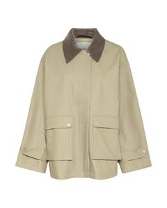 SOAKED IN LUXURY Куртка для межсезонья в темно-бежевом цвете