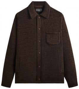 Вязаный кардиган Kith Chunky Knit Ginza Cardigan, коричневый