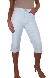 Укороченные джинсы из эластичного денима Paulo Due, белый