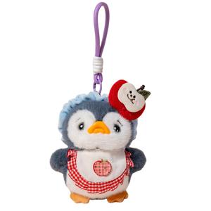 Плюшевый брелок-кукла Пингвин для отпуска в любое время года: весна, лето, осень, зима, высота 15 см Click