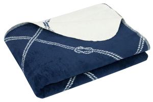 Мягкое одеяло  Zollner, темно-синий