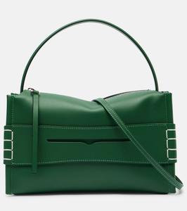 Кожаная наплечная сумка Loafer JW Anderson, Pine