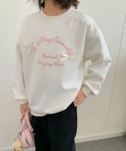 Толстовка с вышитой лентой Aimoha Kids, цвет Off White