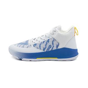 PEAK Баскетбольные кроссовки среднего размера с амортизацией, белые, синие, мужские
