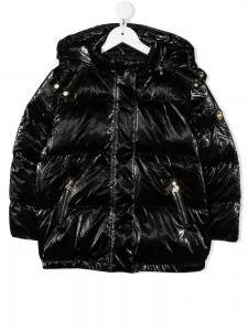 Michael Kors Kids глянцевый пуховик, черный