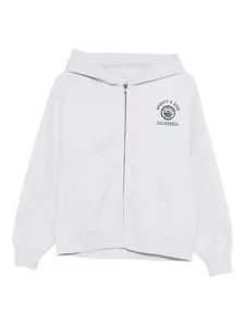 Худи на молнии с эмблемой California Sporty & Rich, серый