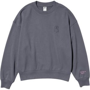 X Miffy, Женская толстовка Miffy Collaboration FW25 Uniqlo, темный серый