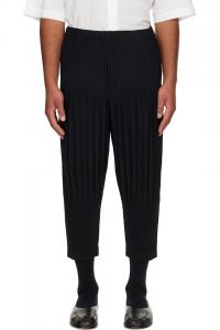 Базовые брюки июля Homme Plissé Issey Miyake, черный
