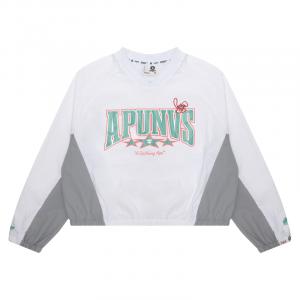 Свитшот с V-образным вырезом и принтом A Bathing APE Aape, белый