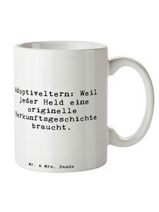 Кружка Герой-приемный родитель с надписью Слово на белом Mr. & Mrs. Panda