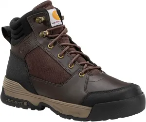 Мужские рабочие ботинки Carhartt Force Hd 6" из кожи и ткани для промышленного использования, темно-коричневый