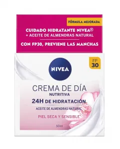 Питательный дневной крем для сухой и чувствительной кожи SPF 30, 50 мл Nivea