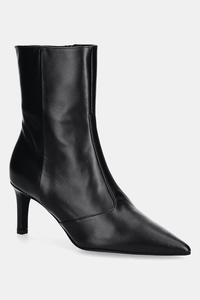 Базовые кожаные ботильоны Furla, черный